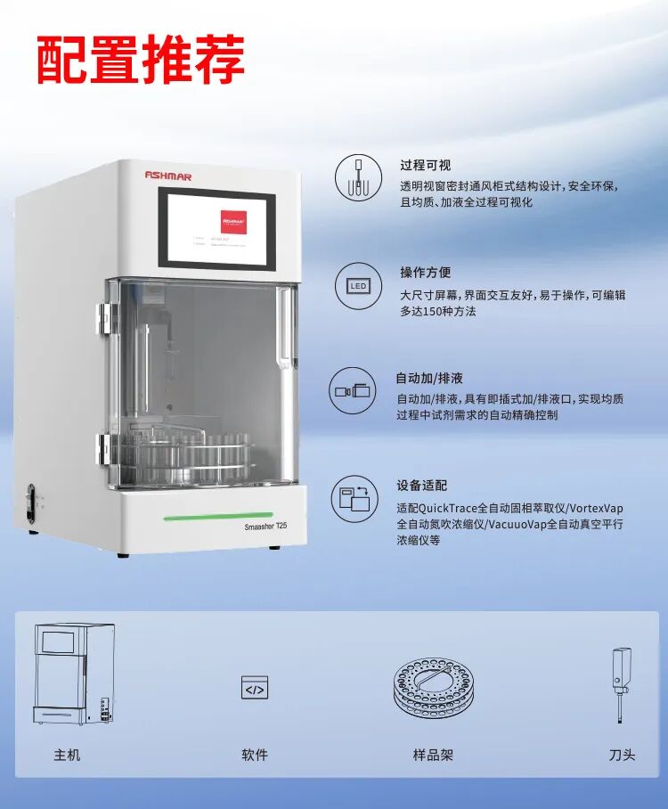 告别人工低效均质！ASHMAR T25全自动均质仪，解锁实验室前处理新效率(图6)